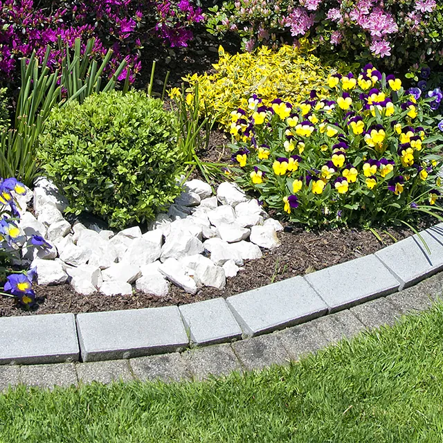 garden path and flowers